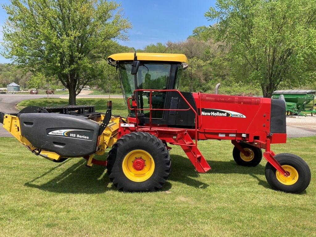 New Holland HW325 Tractor with Haybine HS Series Header